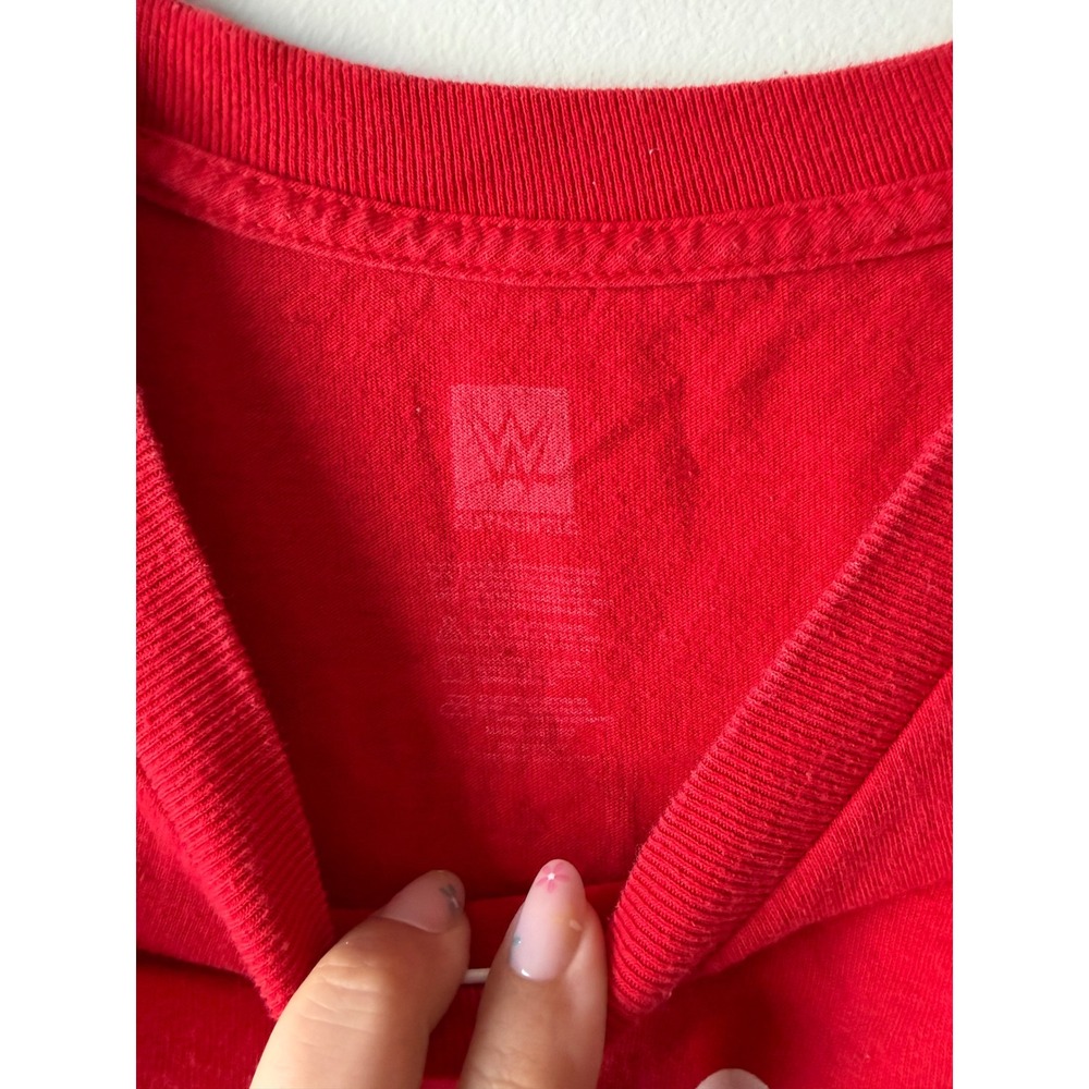 WWE Authentic Nikki Bella Fearless Red Long Sleeve Graphic T-Shirt - Picture 5 of 7